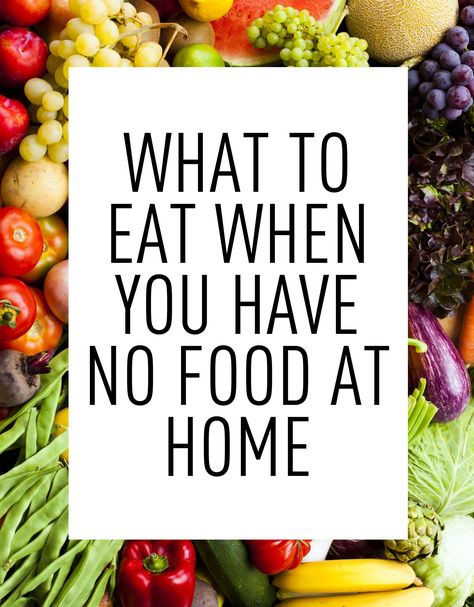 33 Things to Eat When You Have No Food at Home Cosmo Recipe, At Home Recipes, Money Saving Meals, Snacks To Make, College Meals, Food At Home, Quick Lunches, Frugal Meals, Things To Eat