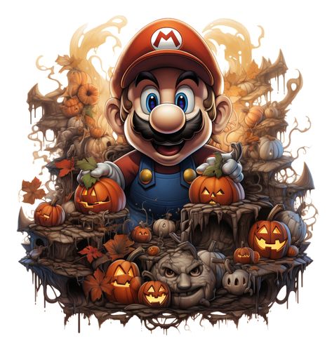 Join Mario on a spirited Halloween journey with our digital artworks! 🎃 Experience whimsical yet ghostly adventures through 8 unique, high-quality images, ideal for your festive creative projects. Navigate the haunted realms of the Mushroom Kingdom, blending classic Mario charm with a spooky twist! #MarioHalloween #DigitalArt #SpookySeason #GhostlyAdventures #HalloweenArt #CreativeProjects #DigDreamsArtistry Mario Images, Super Mario Halloween, Mario Halloween, Halloween Video Game, Mushroom Kingdom, Mario Art, Art Halloween, Halloween Pictures, Super Mario Bros