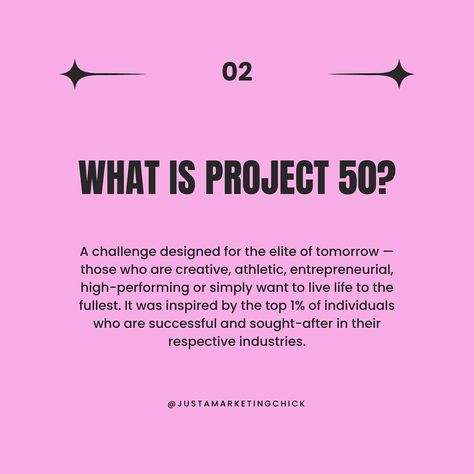 Project 50 Challenge: 50 days and 7 rules to follow… You in?! #project50 #project50challenge #selflove #entrepreneur #top1percent @somstudios Project 50 Challenge, 50 Challenge, Project 50, Winter Arc, Follow You, Live Life, Self Love, Quick Saves