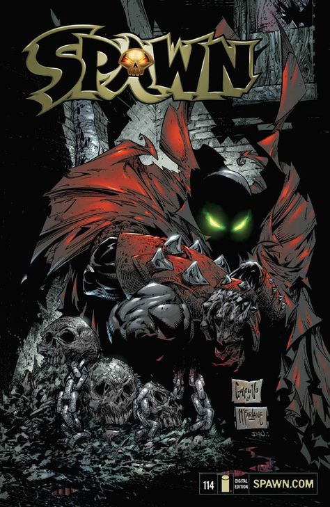 Spawn #114 (Jan 2002) Spawn Comics, Holguin, Greg Capullo, Todd Mcfarlane, Horror Comics, Image Comics, Comic Book Covers, Hero Arts, Good Good Father