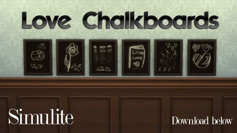 My Sims 4 Blog: Chalkboards by Simulite Sims 4 Blog, My Sims, Sims 4 Cc Finds, Free Service, Sims 4, Chalkboard, Music