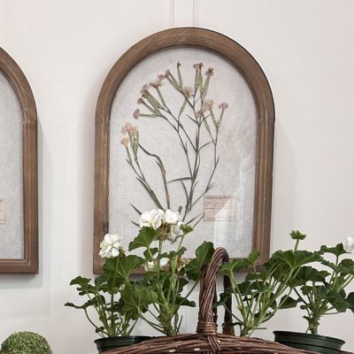 A ROOM WITH A VIEW | Shop Sales Events Antique Farmhouse Round Oak Dining Table, Flowers Arch, Farmers Market Sign, Vintage Wine Bottle, Pressed Floral, Arch Frame, A Room With A View, Room With A View, Metal Tile