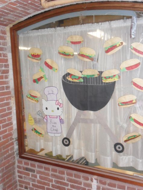 bbq- summer display Summer Display, Classroom Bulletin Board, Dramatic Play Area, Bulletin Board Ideas, Classroom Bulletin Boards, Dramatic Play, Board Ideas, Floor Design, Bulletin Boards