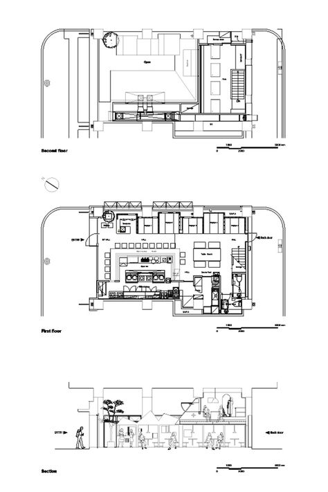 the new 'shyo ryu ken' ramen restaurant by japanese architect ietsugu ohara from stile, provides a gathering place for the community. Japanese Ramen Shop, Japanese Ramen Restaurant, Bar Layout, Ryu Ken, Restaurant Floor Plan, Japanese Restaurant Design, Shop Architecture, Ramen Bar, Ramen Restaurant