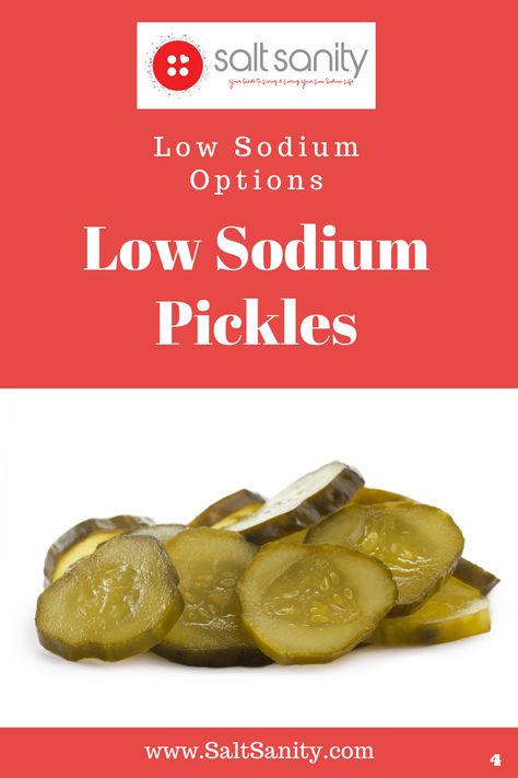 You don’t have to give up pickles if you’re living a low sodium lifestyle! Check out this list of the best low sodium pickles you can buy! Sweet Dill Pickles, Easy Low Sodium Recipes, Low Sodium Snacks, Low Sodium Diet, Pickle Butter, Low Sodium Recipes, Low Sodium, Diet Tips, Serving Size