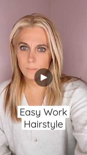 Easy Office Hairstyles Medium, Hairstyles For Office, Easy Office Hairstyles, Hair Pull, Easy Work Hairstyles, Office Hairstyles, Pulled Back Hairstyles, You're So Pretty, Messy Buns