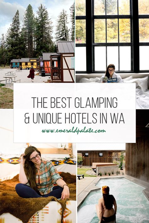 The most unique hotels in Washington loved by locals in need of a staycation. These cool places to stay are a destination all their own, but they're also a great starting point for a Washington state getaway. #uniquehotelsusa #uniquehotelsamerica #washingtonstate #placestovisit #staycationideas Seattle Activities, Washington Vacation, Pacific Northwest Travel, Washington State Travel, Seattle Travel, Usa Roadtrip, Washington Travel, Cool Places, Couples Retreats