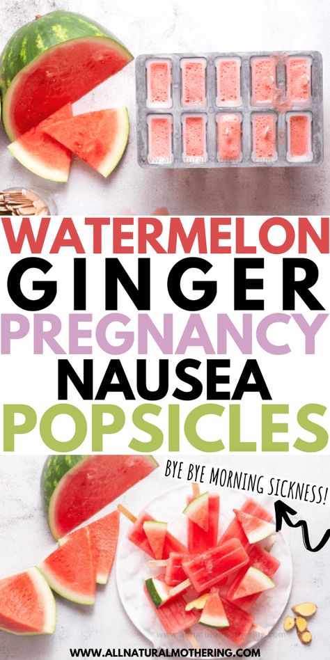 Foods That Help With Nausea While Pregnant, Morning Sickness Dinner Ideas, Morning Sickness Recipes, Healthy Pregnancy Dinners, Meals For Morning Sickness, Ginger Popsicles, Pregnancy Food Recipes, Food For Nausea, Pregnancy Nausea Remedies