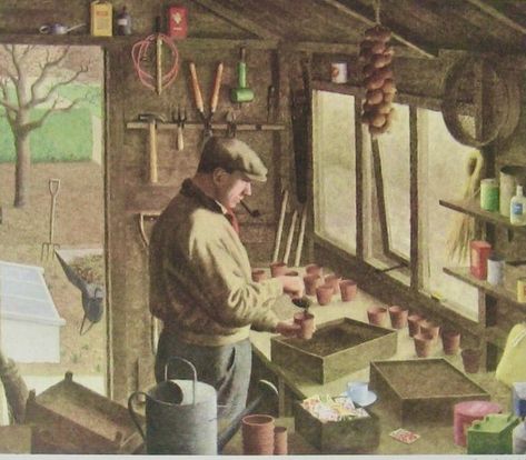 Ronald Lampitt, 1958. Ladybird artist. Ladybird Books, Borderlands, Artist Books, Architecture Model, Book Illustration, Illustration Art, Paintings, Illustrations, Books