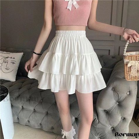 White ruffle skirt 🎀 (available instock) Price- 599 + shipping - Price might vary according to the fabric, but for this top it's usually cotton - Ships within 1-3 weeks - handmade - not responsible for the size if it's changed after we have made the product !! - not responsible for damages/lost parcels - do mention the correct measurements - It's handmade, we have fresh pieces and none of them are thrifted. - mostly fabric will be cotton,if you want a different fabric we can go acc to ... Cake Dress, Mid Calf Skirt, Elegant Midi Dresses, Chic Skirts, Dress Stretch, Winter Chic, Half Skirt, High Waist Dress, Winter Skirt