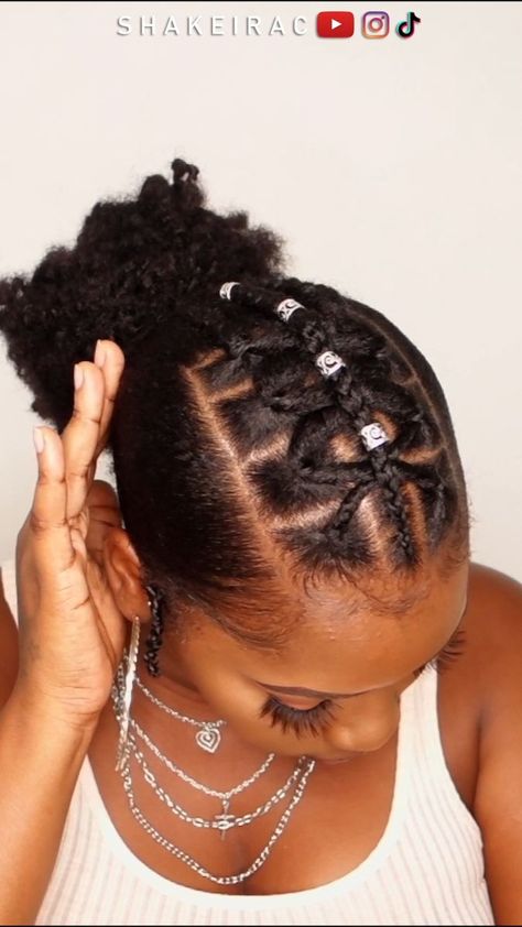 Type 4c Hair, Hair Sleek, Natural Hair Bun Styles, Natural Hair Stylists, Quick Natural Hair Styles, Natural Hairstyle, Braided Cornrow Hairstyles, Natural Hair Twists, Girls Natural Hairstyles