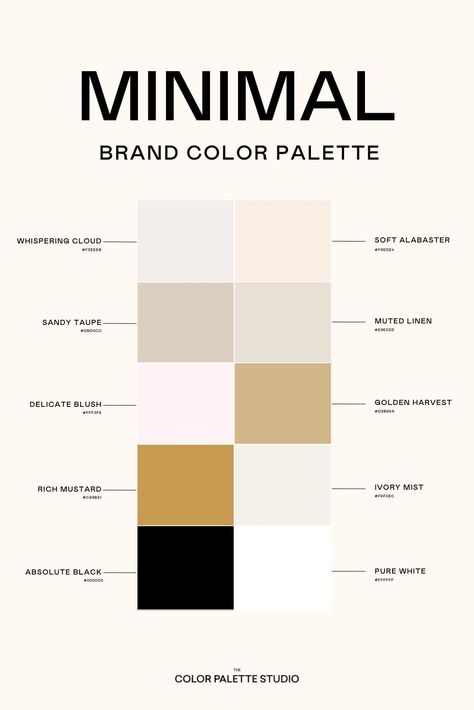 Gorgeous Combo of Neutral Colors. Natural Color Palette Hex Code, Showit Color Palette, Luxury Color Palette Hex Codes, Minimalist Palette Colour, Minimalist Colors Palette, Digital Marketing Color Palette, Glow Color Palette, Modern Branding Color Palette Neutral, Perfume Color Palette