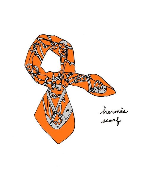 Hermes Scarf 8x10 Illustration Print Digital Art by CocoDraws, $18.00 Scarf Illustration, Orange Scarf, Themed Bedroom, Silver Bullion, Etsy Art Prints, Hermes Scarf, Patterned Scarves, Etsy Art, Pocket Squares