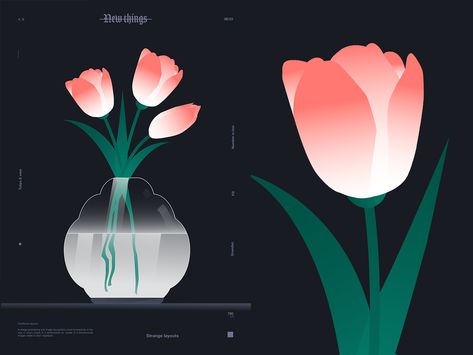 Vase With Tulips, Tulips In A Vase, Foto 3d, Sunny Window, Plant Illustration, Vase Design, Graphic Design Posters, Botanical Illustration, Visual Design