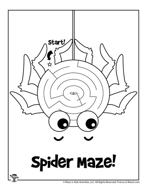 Printable Bug Mazes for Kids | Woo! Jr. Kids Activities Easy Maze, Project For Preschoolers, Mazes For Kids Printable, Toddler Printables, Maze Activity, Bug Activities, Maze Worksheet, Cognitive Activities, Holiday Worksheets