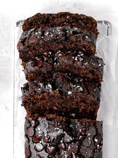 Double Chocolate Banana Bread, Healthy Bread Recipes, Chocolate Banana Muffins, Gluten Free Banana Bread, Pumpkin Chocolate Chip Cookies, Make Banana Bread, Healthy Bread, Chocolate Banana Bread, Healthy Peanut Butter