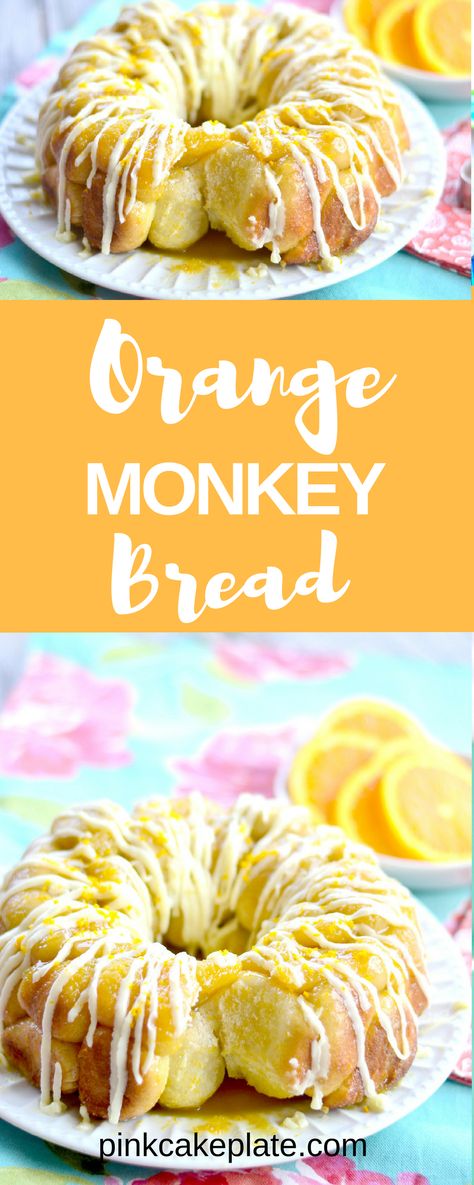 Orange Roll Monkey Bread, Orange Monkey Bread With Canned Biscuits, Easter Monkey Bread, Orange Monkey Bread 12 Tomatoes, Cranberry Orange Monkey Bread, Rhodes Rolls Monkey Bread, Orange Monkey Bread, Orange Desserts, Rhodes Recipes