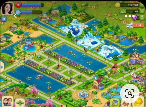 Township Zoo Layout, Township Game Layout Ideas Farm, Township Zoo Design, Township Design Ideas Farm, Township Game Layout Ideas, Town Ship Design, Game Layout, Cafe Pictures, City Decor