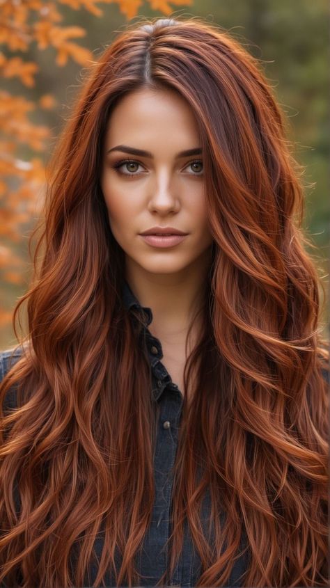 "Cozy Fall Hair Colors for Brunettes: Perfect for Homecoming" Brunette Orange Highlights, Redhead Fall Hair Color, 2024 Fall Red Hair, Red Hair On Fair Skin, Brunette To Redhead, Fall Red Hair Color Autumn Highlights, Hair For Warm Skin Tone, Red Hair For Warm Skin Tones, Red Hair Warm Skin Tone