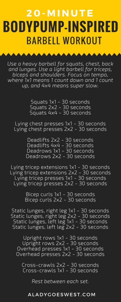 Bodypump-inspired barbell workout via A Lady Goes West Bodypump Workout, Body Pump Workout, Barbell Workout, Body Pump, Kayla Itsines, Workout Program, Body Fitness, Total Body Workout, Group Fitness