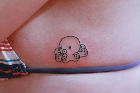 Kawaii Octopus Tattoo, Cartoon Octopus Tattoo, Baby Octopus Tattoo, Mini Octopus Tattoo, Cute Octopus Tattoo, Tattoos Octopus, Small Octopus Tattoo, Tentacle Tattoo, Octopus Tattoo Design