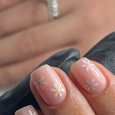 M𝗔𝗡𝗡𝗔CURED on Instagram: "❋ Crazy Daisy ❋  @the_gelbottle_inc Dolly BIAB, Daisy Studio Gel & all colours  @officialnavyprofessional Perfect Prep 🫶🏼  #flowernails#flowernailart#daisynails#daisynailart#springnails#cutenails#biabnails#naturalnails#buildergel#prettynails#prettynailart#tgb#navypro#nailsnailsnails" Gel Nails French, Crazy Daisy, Daisy Nails, Summery Nails, Nail Art Designs Videos, Nails French, February 22, Spring Nail, Beautiful Nail Designs