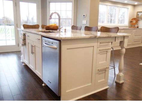 Ware Project Kitchen Island With Sink And Dishwasher, Kitchen Island With Sink, Basement House, Kitchen Island Design, College Dorm, Kitchen Renovation, Kitchen Island, Kitchen Remodel, Bedroom Design