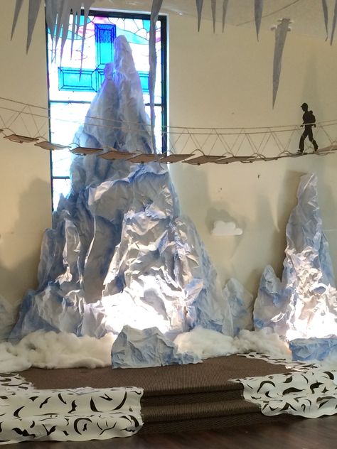 Grace Haven Mount Everest VBS 2015 Arctic Vbs Decorations, Arctic Decorations, Operation Arctic Vbs, Arctic Vbs, Everest Vbs, Entrance Halls, Snow Theme, Vbs Themes, Office Christmas