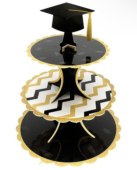 Night Graduation Party, Graduation Cupcake Stand, Cardboard Cupcake Stand, Acrylic Cupcake Stand, Square Cupcakes, 3 Tier Cupcake Stand, Mini Cake Stand, Cupcake Display Stand, Cupcake Tiers Stand