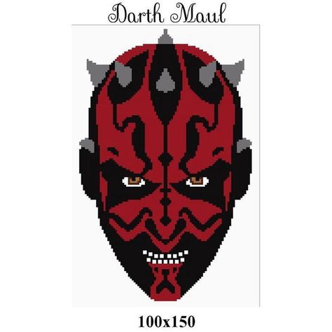 Darth Maul crochet graph star wars | Craftsy Darth Maul Crochet, Star Wars Pattern, Pokemon Star Wars, Character Blankets, Crochet Graph, Pixel Crochet, Darth Maul, Star Wars Characters, Plastic Canvas