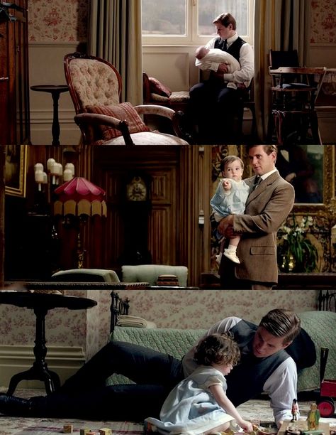 Tom with baby Sybie Downton Abbey Series, رعب نفسي, Human Poses Reference, Human Poses, Character Poses, Story Inspiration, Pose Reference Photo, Art Poses, Downton Abbey