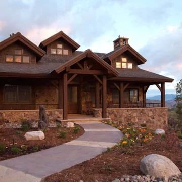 Rock Exterior Homes, Brown Home Exterior, Rock House Exterior, Brown Exterior House Colors, Stone Exterior Home, Brown House Exterior, Stone Exterior Houses, Exterior Home Design, Exterior House Remodel