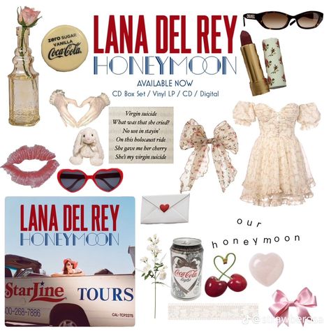 Lana Del Rey Honeymoon Aesthetic Lana, Honeymoon Aesthetic, Lana Del Rey Tour, Honeymoon Album, Vintage Americana Aesthetic, Hm Outfits, Lana Del Rey Outfits, Aesthetic Lana Del Rey, Lana Del Rey Concert