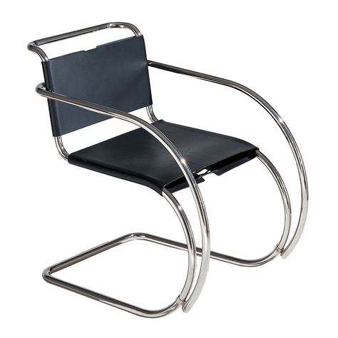 Knoll MR Chair with Arms Mies Van Der Rohe Chair, Steel Furniture Design, Iconic Chairs, Ludwig Mies Van Der Rohe, Leather Lounge Chair, Van Der Rohe, Mies Van Der Rohe, Leather Lounge, Rocking Chairs