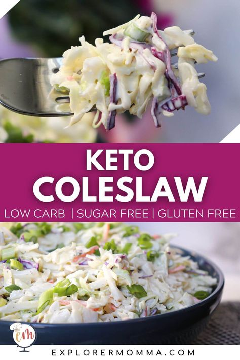 Pickle Coleslaw, Keto Coleslaw Recipe, Coleslaw Recept, Keto Coleslaw, Low Carb Coleslaw, Sommer Mad, Keto Diet Benefits, Diner Recept, Low Carb Salad