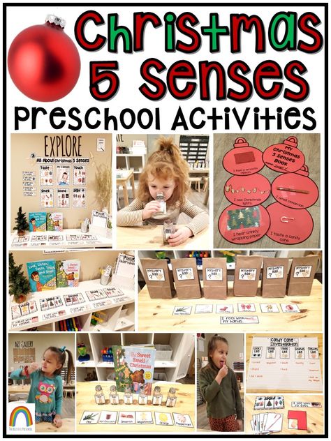 Christmas 5 Senses Book, 5 Senses Christmas Preschool, 5 Senses Of Christmas Preschool, Christmas 5 Senses Preschool, 5 Senses Preschool Activities, Christmas 5 Senses, Senses Preschool Activities, 5 Senses Preschool, Christmas Lesson Plan