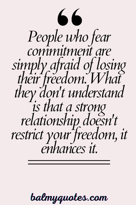 Explore fear of commitment quotes. These quotes on fear of commitment provide encouragement and wisdom for anyone struggling with commitment issues. No Commitment Quotes Relationships, Love Commitment Quotes Relationships, Fear Of Rejection Quotes Relationships, Jobless Quotes Feelings, Fear Of Commitment Quotes, Commitment Quotes Relationship, Commitment Issues Quotes, Fear Of Love Quotes, Abandonment Quotes