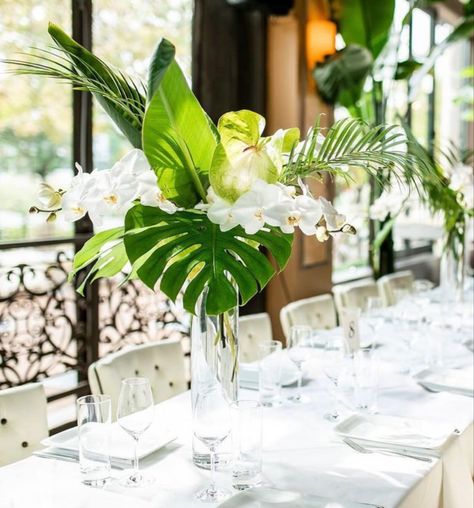 Banana Leaf Centerpiece, Safari Floral Arrangements, African Safari Theme, Top Inspiration, Safari Wedding, Banana Palm, Safari Theme Party, Floral Ideas, Safari Theme