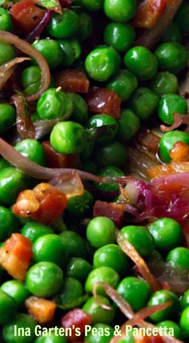 Ina Garten Easter Recipes, Peas Pancetta, Best Ina Garten Recipes, Pancetta Recipes, Easter Meal, Thanksgiving Food Sides, Ina Garten Recipes, Thanksgiving Recipes Side Dishes, Pea Recipes