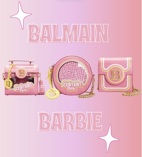 Balmain X Barbie Balmain Barbie, Barbie Bags Handbags, Barbie Aldo Bag, Barbie Purses Handbags, Barbie Bag, Balmain Pink Bag, Balmain Paris, Barbie Movies, Say More