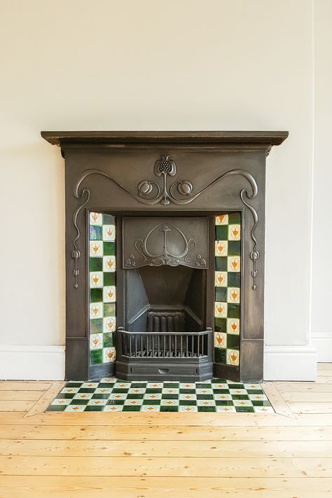 How To Restore A Cast Iron Fireplace Cast Iron Fireplace Living Room, Fireplace Bedroom Ideas, Cast Iron Fireplace Bedroom, Fireplace Restoration, Desk Cabinets, Corner Wood Stove, Fireplace Living Room Ideas, Edwardian Fireplace, Fireplace Bedroom