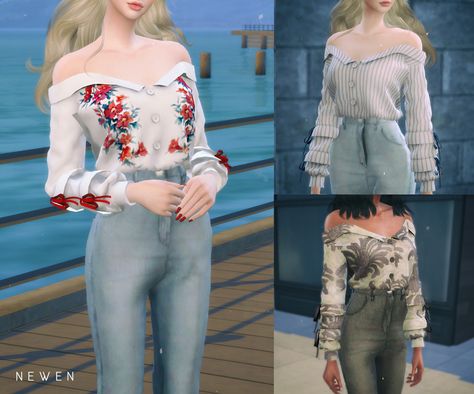 Mods Ts4, Female Shirts, The Sims 4 Pc, Sims 4 Gameplay, Sims 4 Teen, Sims 4 Characters, Sims 4 Mm, Sims Four, Sims4 Clothes