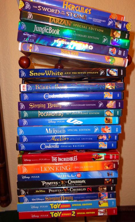 Disney Dvd Collection, Wing Ideas, 2000 Nostalgia, Disney Moments, Physical Media, Disney Cast Member, Dvd Collection, Childhood Memories 2000, Disney Cast