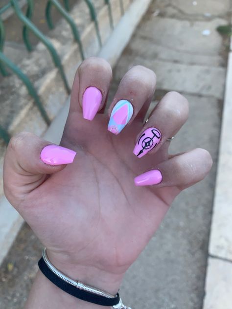 Danganronpa Nail Art, Danganronpa Nails Ideas, Danganronpa Nails, Miu Iruma, S Nails, Anime Nails, Nails Summer, Nail Inspiration, Nails Ideas