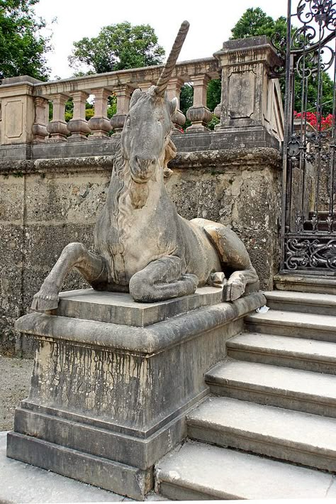 Unicorn Statue, Last Unicorn, The Last Unicorn, Salzburg Austria, Mythical Beast, Unicorn Art, Be Nice, Slovenia, Serbia