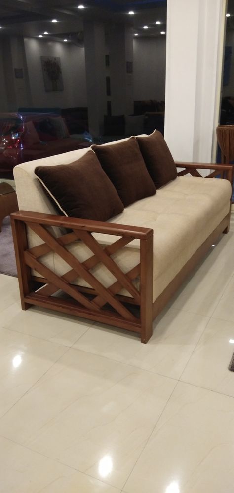 Trivandrum , Kerala , India Wooden Sofa Set Designs Indian, Indian Bedroom Decor, Indian Bedroom, Wooden Sofa Set Designs, Staircase Storage, Wooden Sofa Designs, Wooden Bed Design, Sofa Bed Design, Wooden Sofa Set