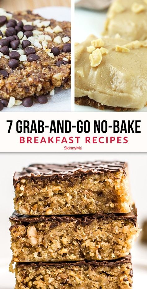 Bake Breakfast, Breakfast Bars Recipe, Baked Breakfast Recipes, Delicious Clean Eating, No Bake Snacks, Breakfast Bars, Delicious Breakfast Recipes, Make Ahead Breakfast, Breakfast Bake