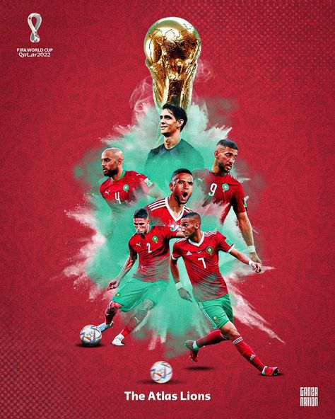 Morocco Wallpaper, Fifa Qatar, Morocco Flag, Amazing Spiderman Movie, Lions Football, Soccer Poster, Soccer Funny, Football Poster, Sports Wallpapers