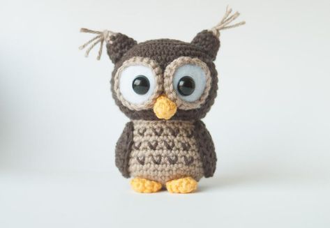 Owl Crochet Pattern Free, Amigurumi Owl, Crochet Ornament Patterns, Crochet Owls, Owl Crochet Patterns, Crochet Chain, Pola Amigurumi, Crochet Owl, Crochet Animals Free Patterns