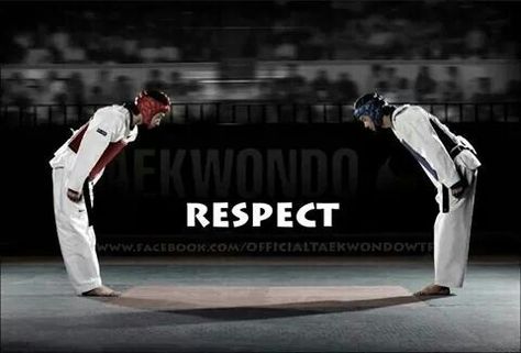 Respect.                                                                                                                                                     More Taekwondo Motivation, Taekwondo Quotes, Karate Quotes, Taekwondo Girl, Martial Arts Quotes, Tang Soo Do, Taekwondo Training, Karate Martial Arts, Ju Jitsu